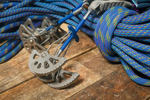 Rope and equipment for climbing