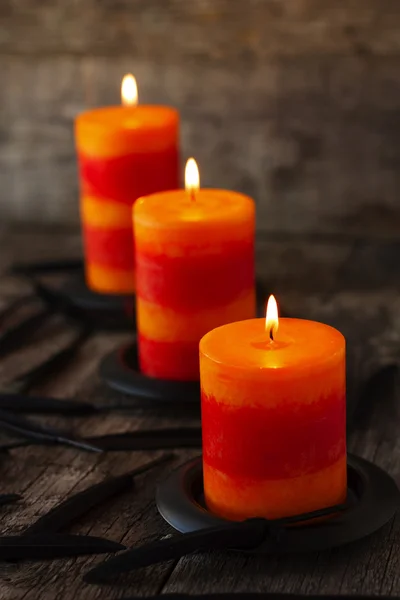 Candles on the table for  Halloween