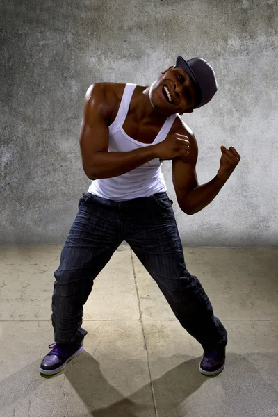 Man posing hip hop dance