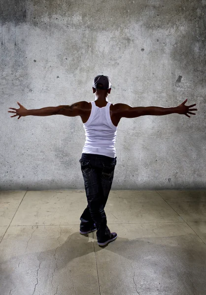 Man posing hip hop dance