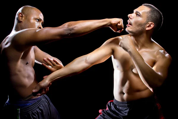 Fight instructor demonstrating self defense