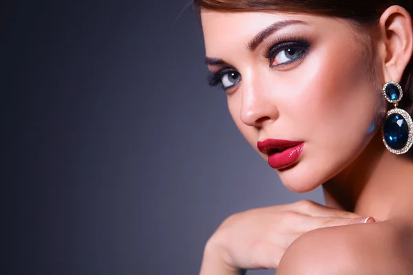 Beautiful woman with evening make-up