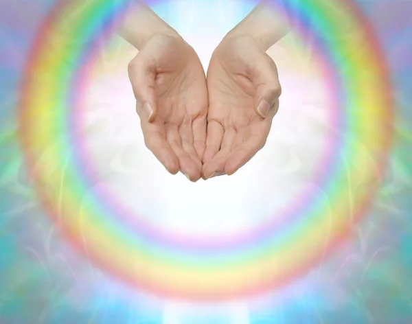 Rainbow healing circle