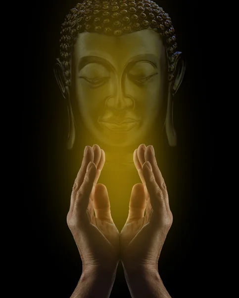 Praying to Buddha