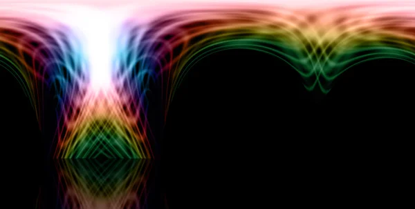 Rainbow Matrix on Black Background