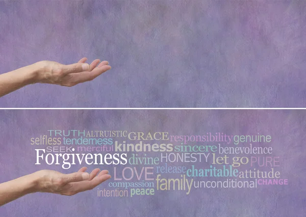Forgiveness Word Cloud Banner