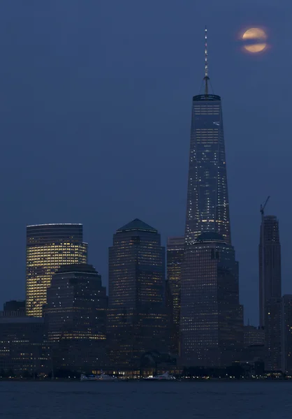 Skyscrapers in Moonlight