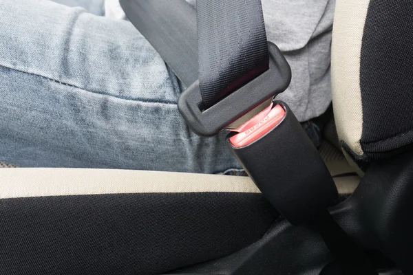 Fasten the car seat belt. Safety belt safety first