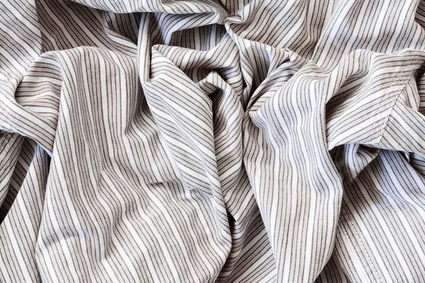 Striped cotton linen texture fabric