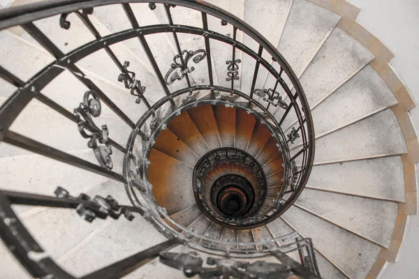 The Spiral stairs St.Stephen\'s Basilica. Budapest, Hungary