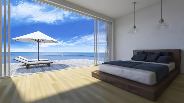 3d bedroom sea view
