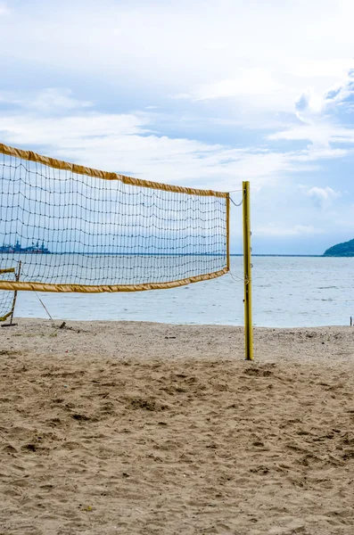 Net of volley ball on the beach