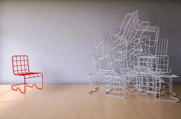 3Ds wire chair