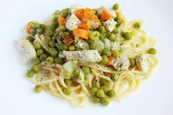 Pasta with turkey and vegetables