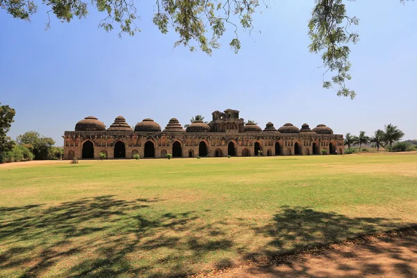 Elephant stables, Hampi, Karnataka, India (UNESCO World Heritage Site, listed as the Group of Monuments at Hampi)