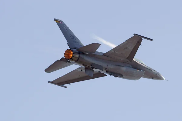 Airplanes F-16 jet fighter at the 2016 Planes of Fame Air Show in California