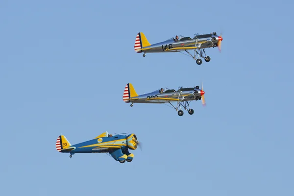 Airplanes WWII trainers and PT-26 at the 2016 Planes of Fame Air Show in California