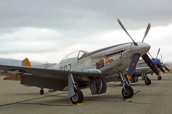 Airplanes WWII P-51 Mustang Warbirds at the 2016 Planes of Fame Air Show in California