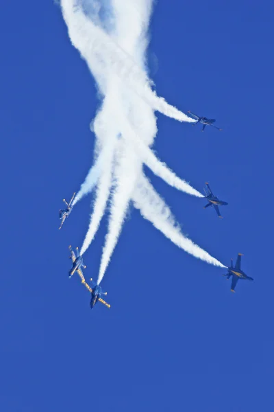 Blue Angels- US Navy Flight Demonstration Squadron flying at 2014 Miramar Air Show