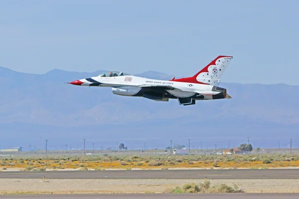 Airplanes and Military Jet Aircraft including WWII Airplanes and the Thunderbirds US Air Force Squadron at the 2015 Los Angeles Air Show