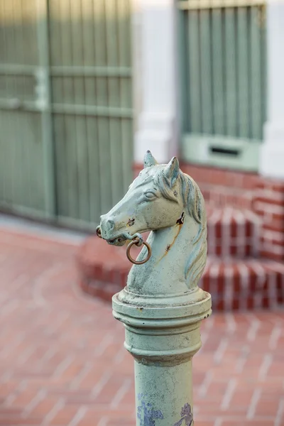 Horses head design in Bourbon Street in the French Quarter