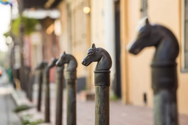 Horses head design in Bourbon Street in the French Quarter