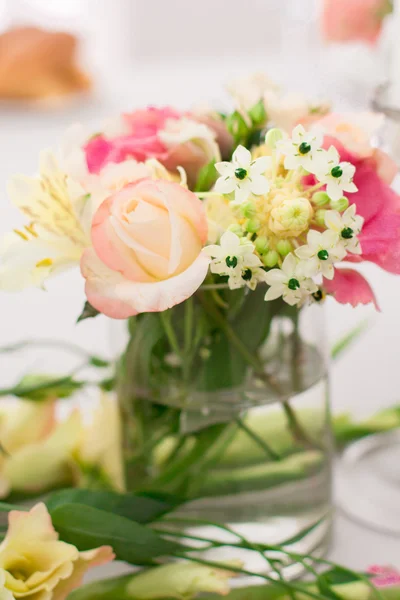 Wedding Table Decoration. Table set for a wedding dinner.