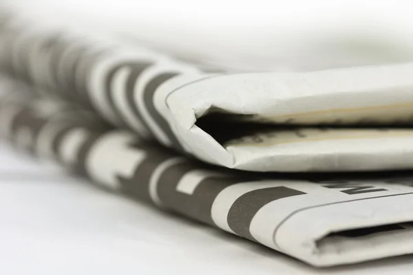 Newspaper folded up
