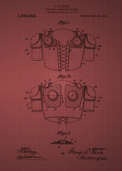 Football Shoulder Pads Patent