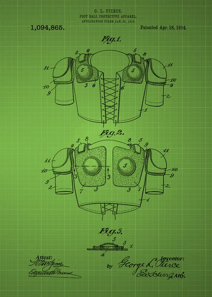 Football Shoulder Pads Patent