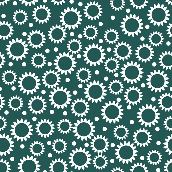 Seamless contrast pattern with small flowers on a dark backgroun