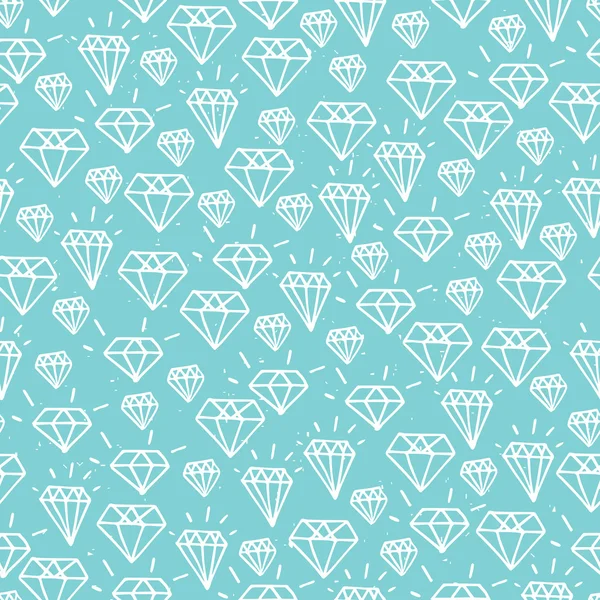 Turquoise diamond seamless pattern