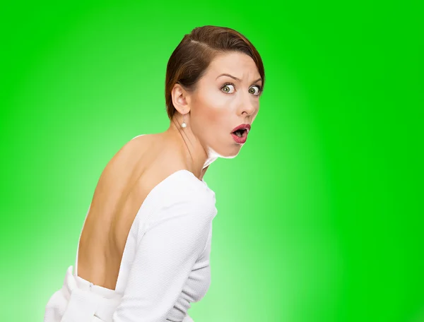 Woman scared face - Stock Image - Everypixel