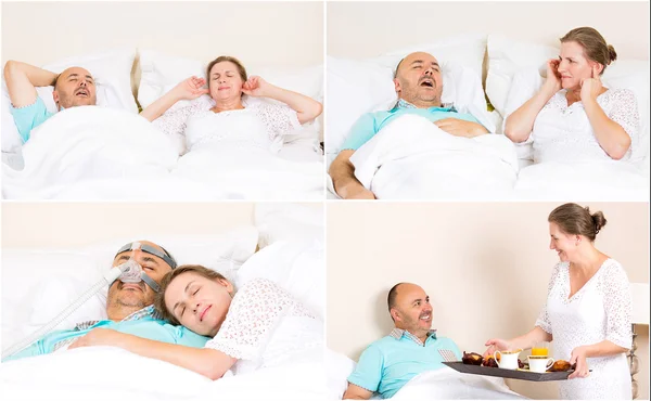 Management of sleeping apnea. Happy family life