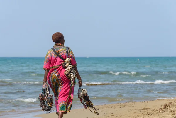 Black woman walking