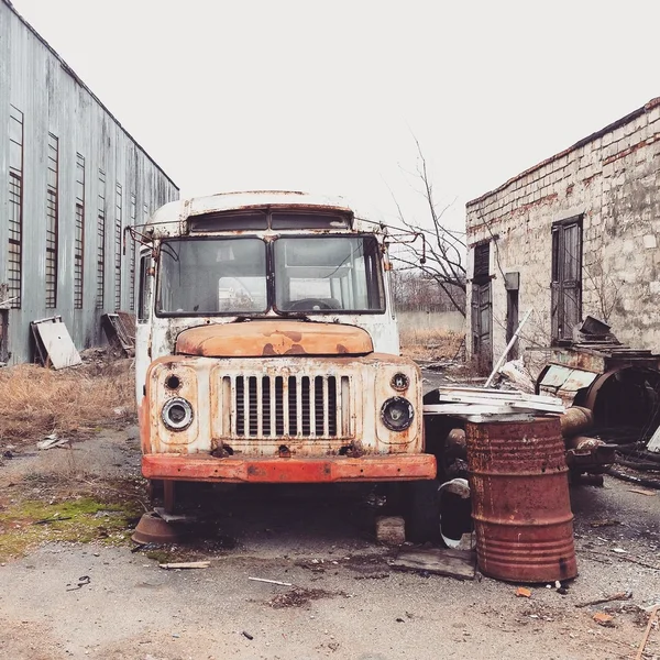 Old abandoned bus