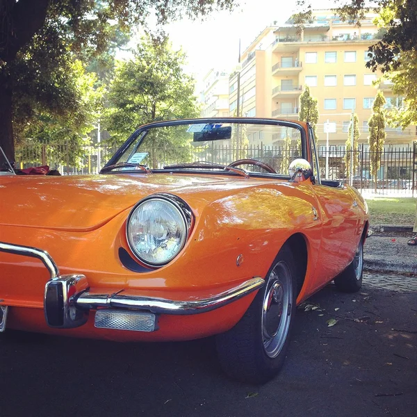 Old orange car