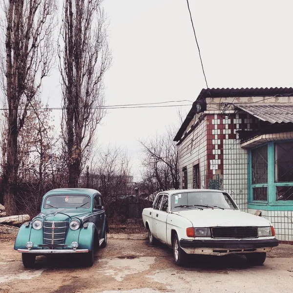 Two old Russian cars
