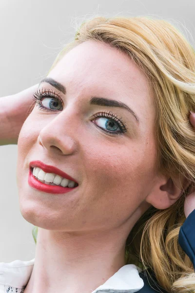 Portrait of Young woman, in suits.