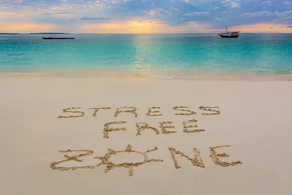 Stress free zone sign