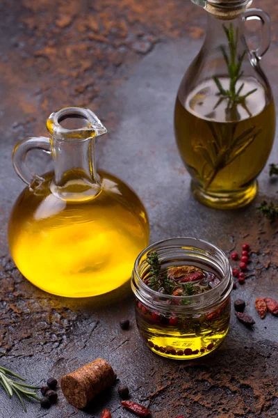 Olive oil flavored with spices