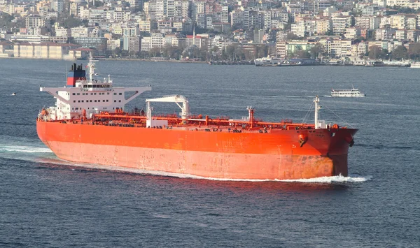Orange Tanker Ship
