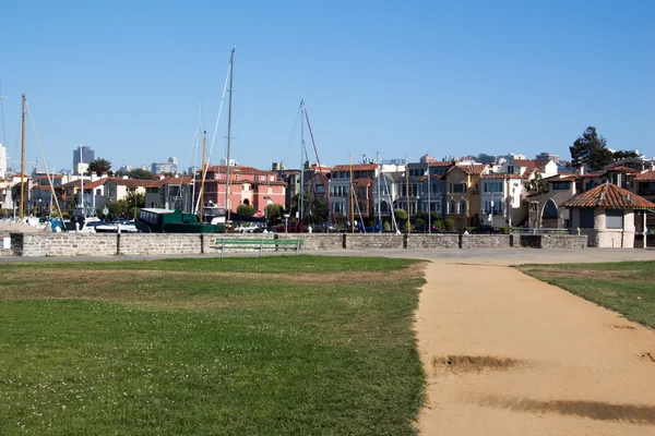 Ground road to landing stage