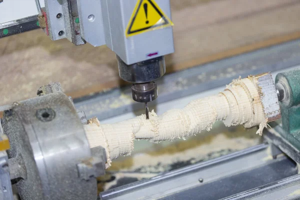 CNC Laser cutting machine cutting wood