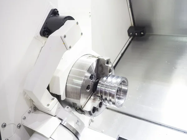 Operator machining automotive part