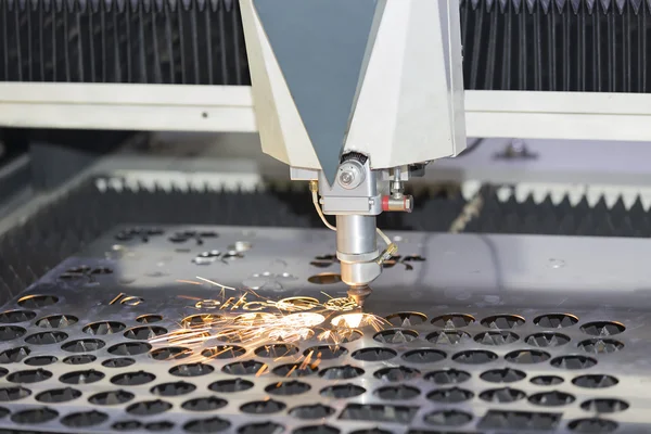 CNC laser cutting metal sheet