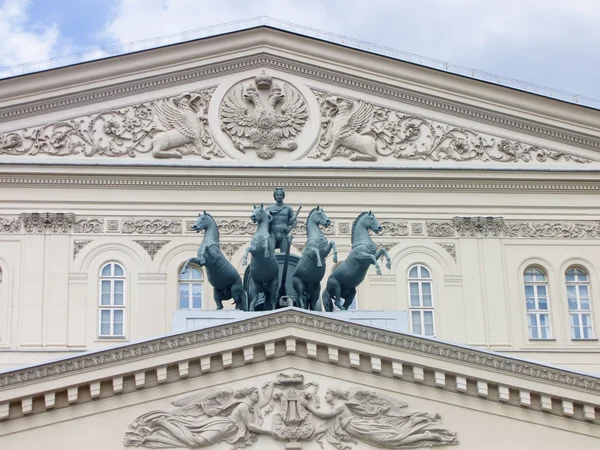 Quadriga of Apollo on the building of the Bolshoi Theater in Moscow