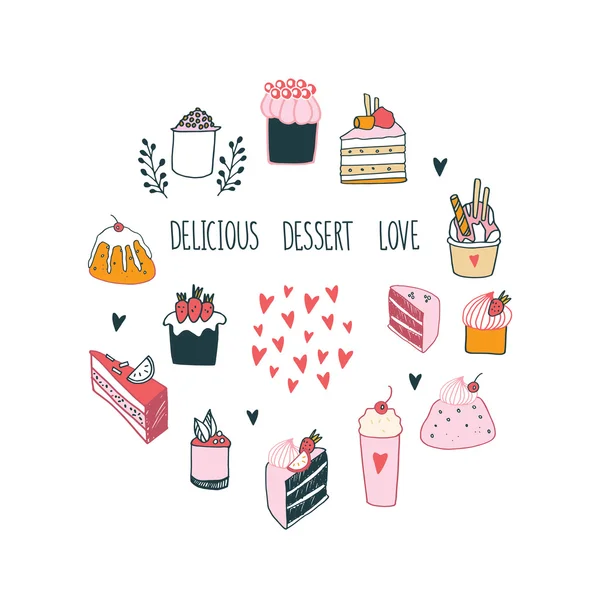 Delicious food dessert collection Milkshake Cake Pudding Cupcake Food