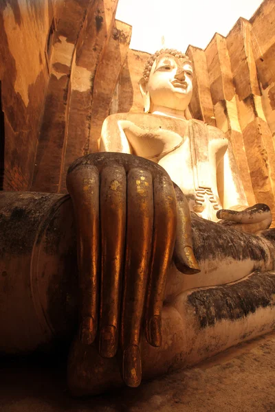 Bronze hand of Buddha statue
