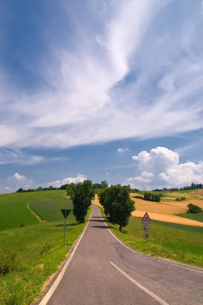 Street in countryside